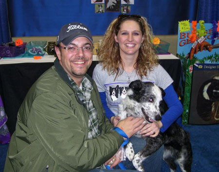 This is me with my new family at the GLBCR Booth at the 2010 DKC Dog Show. 