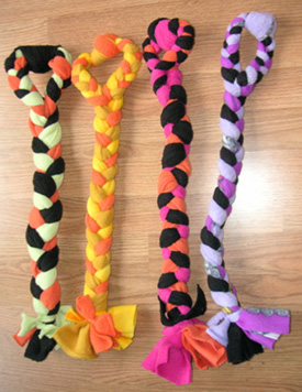 fleece tug toys for dogs